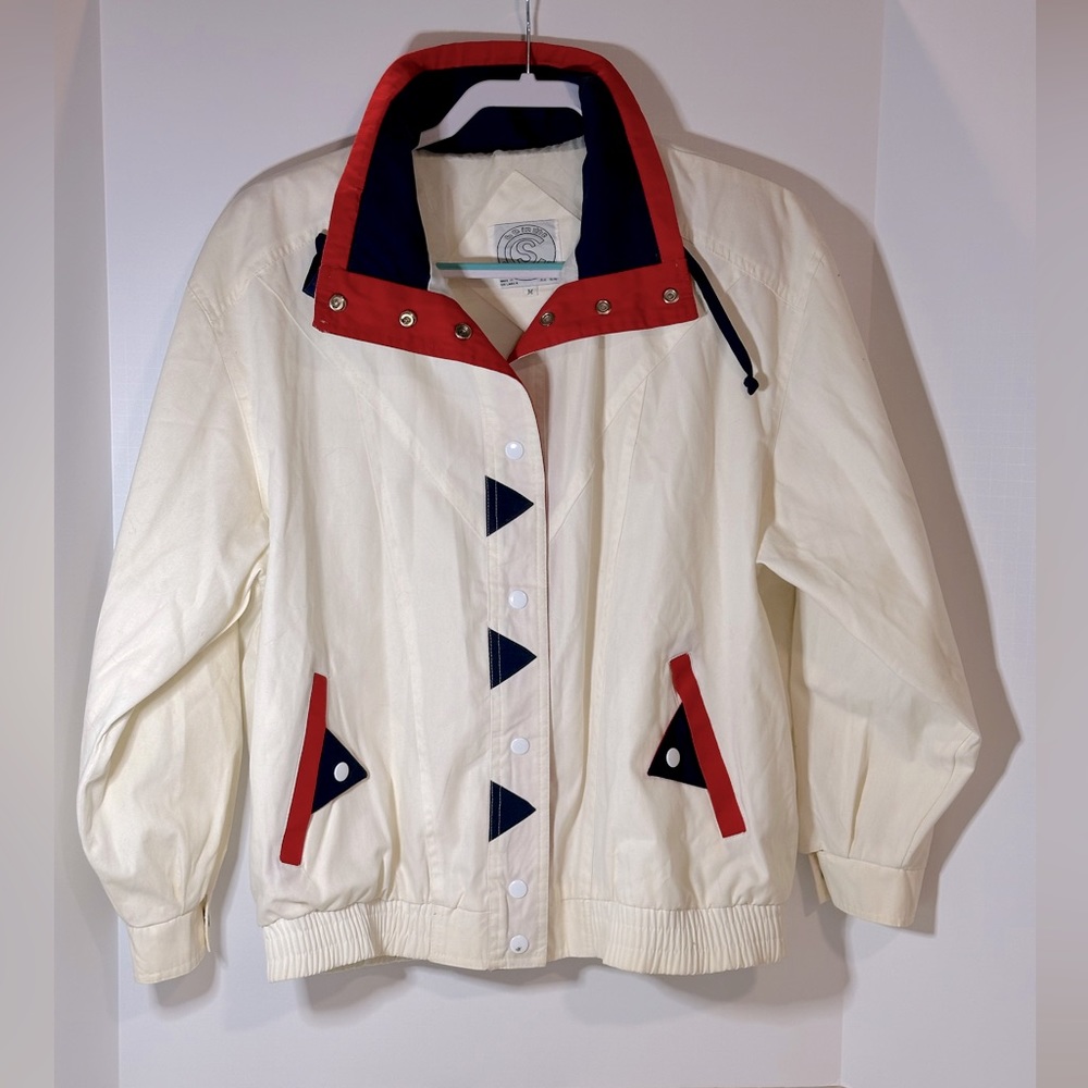 Vintage 80’s jacket Be In The Current Seen men’s medium pristine condition.